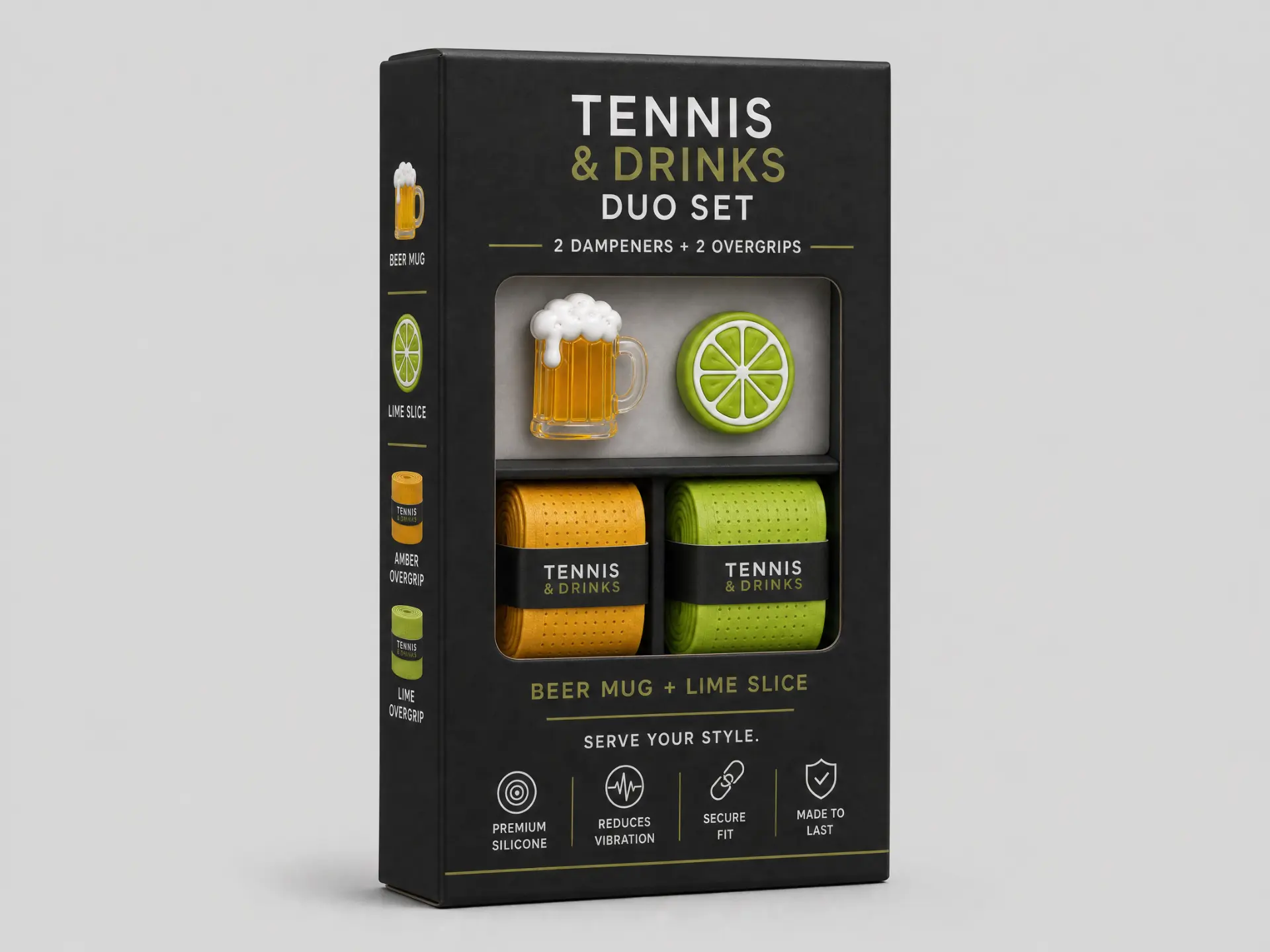 Courtflair Beer Mug + Lime Slice duo set